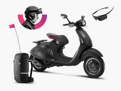Inkton Driver black branding composition dribbbble dribbble best shot driver nice shot style vespa