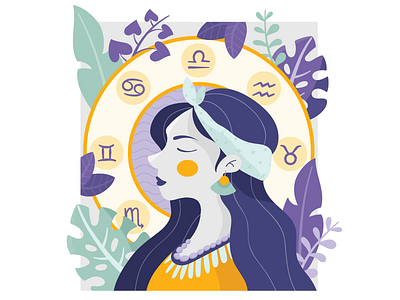 La Plume ai art avatar costa rica design foliage girl icon illustration illustrator ilustracion nature plants ui vector vector art women