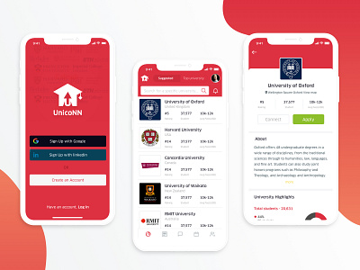 UniCoNN app uidesign university