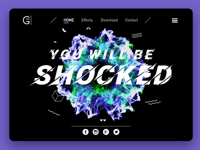 You Will Be Shocked branding design graphic design html html css illustrator minimal modern photoshop shockwave type typography ui uidesign ux ux design web website