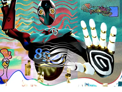 DYT the city that we come from so run run! ai android bot c4d illustration robot