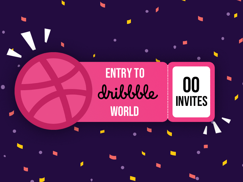 Dribbble Invitation animation design dribbble dribbble app dribbble debut dribbble invite dribbble invite giveaway dribbbleinvites dribbbleworld giveaway illustration interactiondesign invite ui