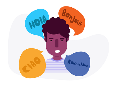 Learning a Foreign Language illustration language learning