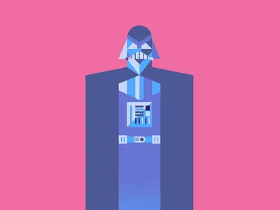 Vader blue darth gradient illustration jedi movies sith skywalker starwars vader vector