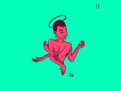 Espirituality art character concept color illustration latin lgbtqia pride queer
