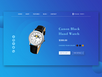 Home Page design flat ui ux