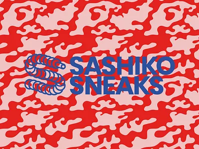 Sashiko Sneaks branding camo design google fonts hype hypebeast illustrator logo poppins sneaker sneakerhead sneakers vector