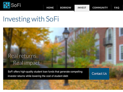 SoFi.com css html php ux design wordpress