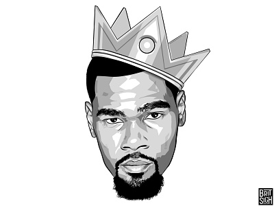 Kevin Durant adobe adobe draw apple pencil art basketball celebrity design digital art espn fan art golden state warriors graphic design illustration kd kevin durant nba nike sports