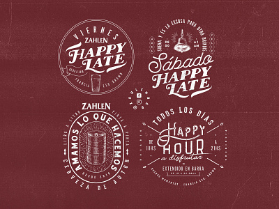 Zahlen Bar / 4 Badge Designs badge badge beer badge logo badgedesign beer beers classic art craftbeer design graphicdesign happyhours lettering overloaded ovrstudio retro socialmedia typography vintage