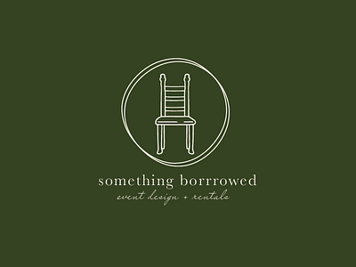 Something Borrowed Event Direction brand chair illustration design hand drawn illustration logo