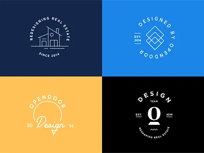 Team badge brand design logo opendoor team