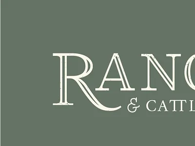 Typography 810 Ranch and Cattle Co branding custom design custom typography customtype farming logo logo design ranch rustic typogaphy