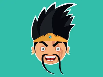 Draven branding design draven flat graphic icon illustration invite league of legends logo riot games riotvisualdesign vector