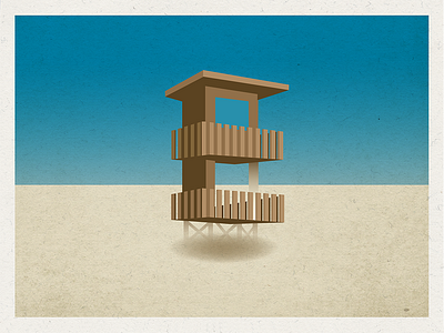 Lifeguard Station 2d design illustration illustrator lifeguard lifeguardstation logo vector