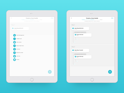 Prescribing a Care Guide animation app checklist health healthtap ipad ui ux