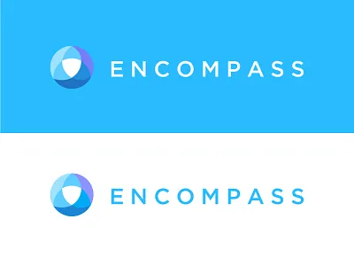 Encompass branding circle colors design icon illustration logo mark vector wave