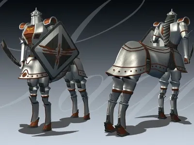 Sagittarius 3d centaur digital 3d fantasy game art gameart industrial machine mech mecha medieval robot rpg steampunk videogame war