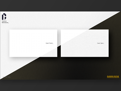 Minimalist Horizontal Business Card Mockup busines card mockup