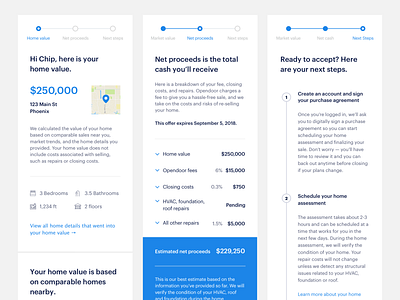 Mobile Offer Page design home house interfaces offer offer page opendoor product design ui ui design ux ux design