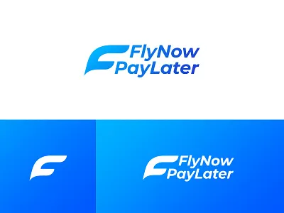 Fly Now Pay Later - Logo Design branding creative flight fly icon idea identity logo logos logotype plane symbol typography