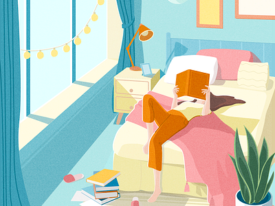 You can be happy alone alone girl illustration