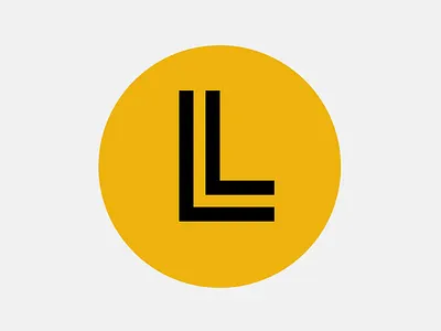 Lynden Lube monogram black and yellow logo monogram