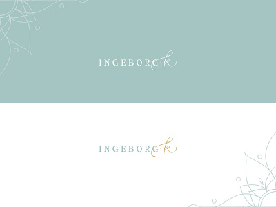 Ingeborg K Branding in collaboration with Function Creative Co. brand design brand development branding collaboration concept custom type hand lettered illustration logo mandala primary logo typography