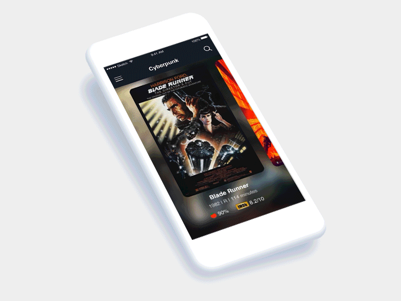 Kino app concept app concept ios kino movie principleapp ui