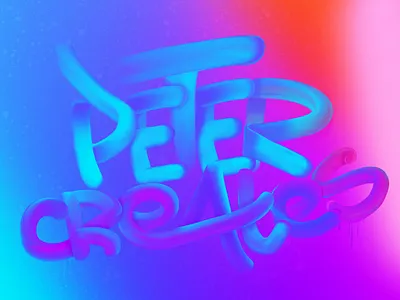 Hand Letter Painting 3d letter letters painting peter przybylak typography