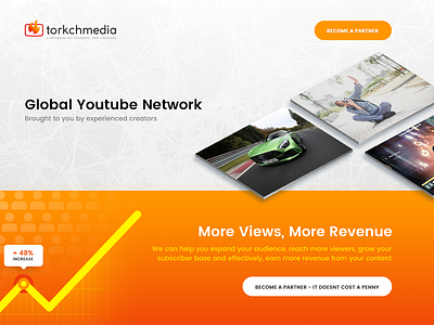 Viral Media Homepage Concept design icon illustration interface logo ui ux web