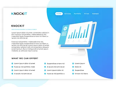 Landing Page Design clean design icons illustration isometric lading page logo page ui ux web website