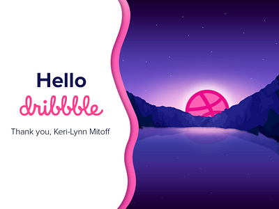 Hello Dribble! debut illuatration lake