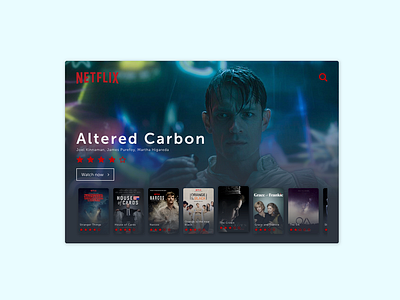 Daily UI - TV app app dailyui design netflix tv ui ux web