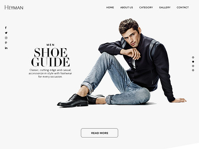 Man Fashion Ui Website kit landingpage material design ui uihomepage uiwebdesign uix ux webdesign