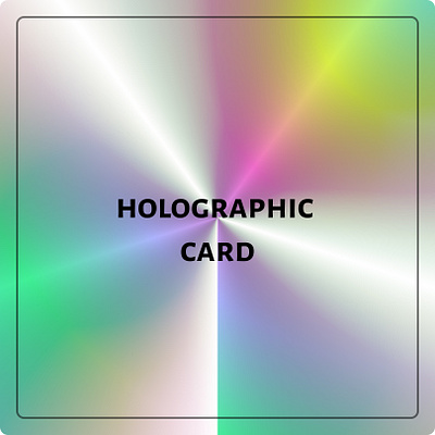 Holographic Card design design holograph tutorial ui video