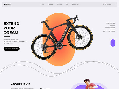 Bike Ecommerce Website Design graphic design shot ui uxui web design