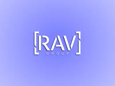 RAV group logo branding design illustration logo ui vector