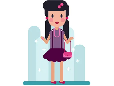 Flat Character 2d art art character colorful colors design flat girl illustration illustrator photoshop vector