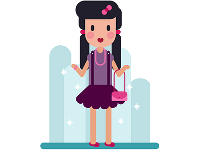 Flat Character 2d art art character colorful colors design flat girl illustration illustrator photoshop vector