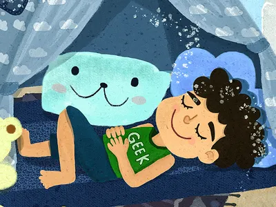 Teepee Time 2d art art books bright children colorful colors design geek illustration kids light photoshop stars stories teepee time wacom tablet