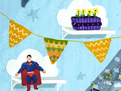 Teepee Time 2d art art colors design flowers illustration kids kids books photoshop racks stars stories superman teepee texture time vector