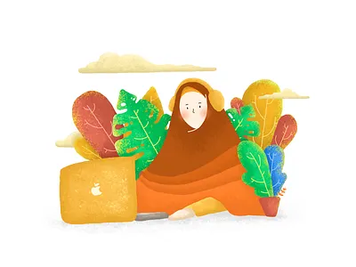 Illusration : Zahra's Daily #1 branding creative design design digital painting graphic design illustration painting uiuxdesign web