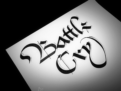 Battle Cry - Calligraphy practice art calligraphy hand lettering letter lettering magnatype writing
