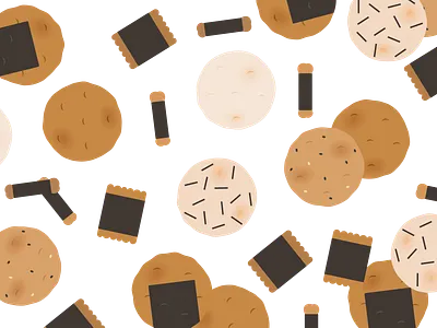 Rice Cracker bezier design illustration illustrator pattern vector