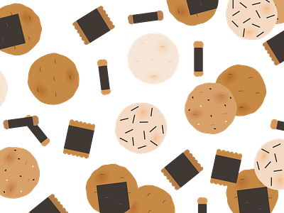Rice Cracker bezier design illustration illustrator pattern vector