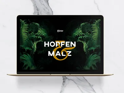 Hopfen & Malz 01 beer design ui webdesign