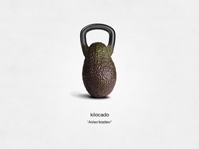 Ad graphic for a fitness app 8fit app art photography avocado clever combinations design fun graphic whimsical