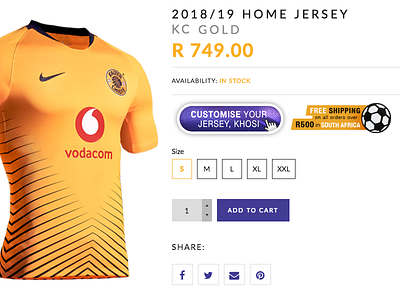 Kaizer Chiefs DigiStore creative direction creativedirection design digistore kaizerchiefs online store photoshop ui ux