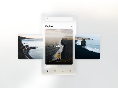 Travel App adobexd adventure app app design design iceland photoshop sketch travel travel app trip ui ux xd